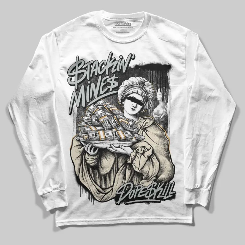 Reverse Metallic 5s DopeSkill Long Sleeve T-Shirt Stackin Mines Graphic sold by DopeSkill