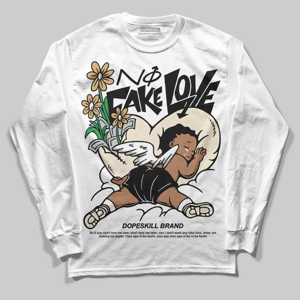 Reverse Metallic 5s DopeSkill Long Sleeve T-Shirt No Fake Love Graphic sold by DopeSkill