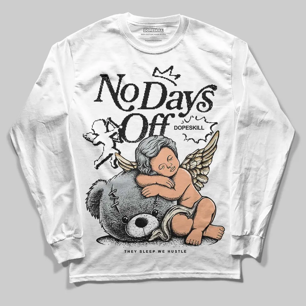 Reverse Metallic 5s DopeSkill Long Sleeve T-Shirt New No Days Off Graphic sold by DopeSkill
