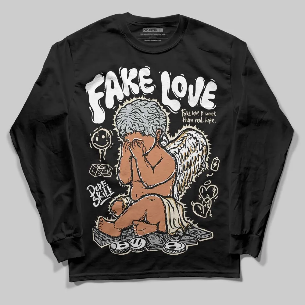 Reverse Metallic 5s DopeSkill Long Sleeve T-Shirt New Fake Love Graphic sold by DopeSkill product image thumbnail 2