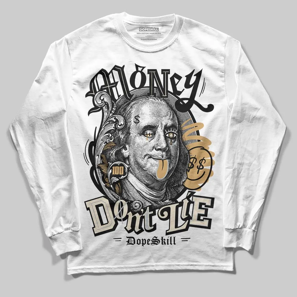 Reverse Metallic 5s DopeSkill Long Sleeve T-Shirt Money Don't Lie Graphic sold by DopeSkill