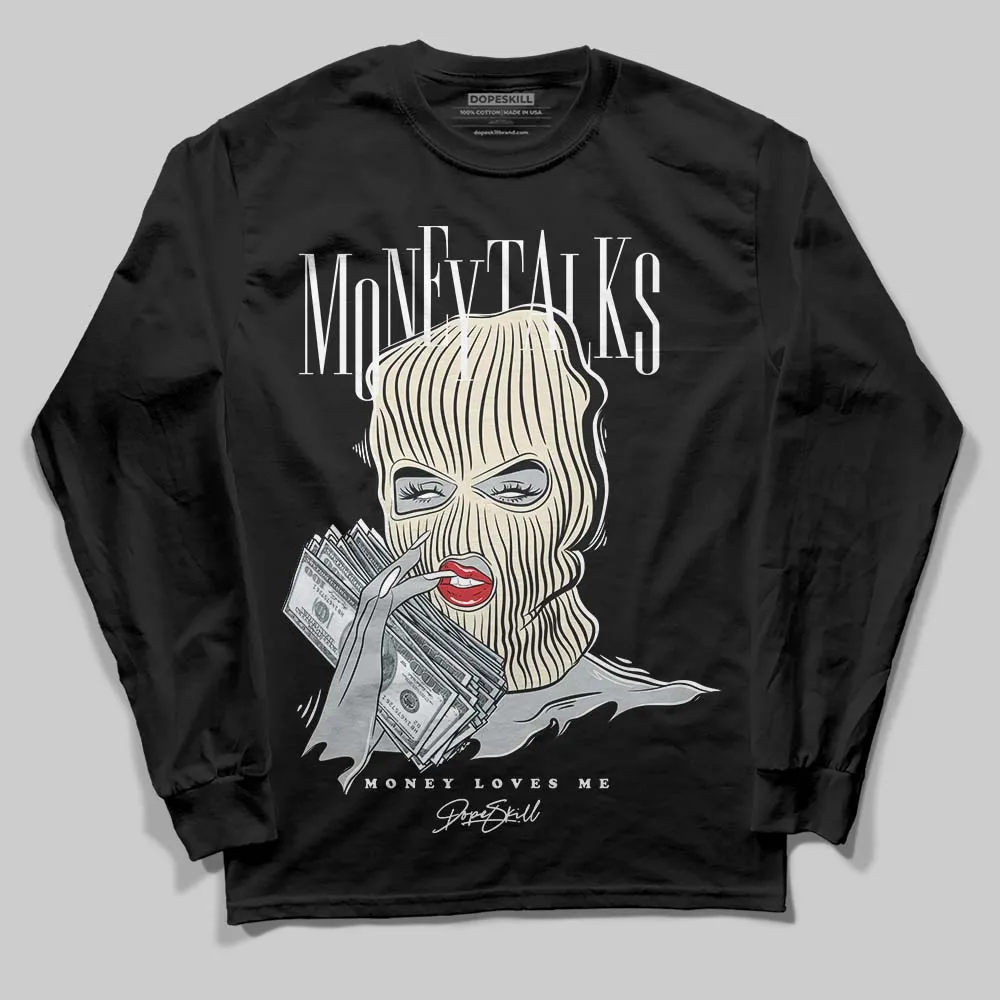 Reverse Metallic 5s DopeSkill Long Sleeve T-Shirt Money Talks Graphic sold by DopeSkill product image thumbnail 2