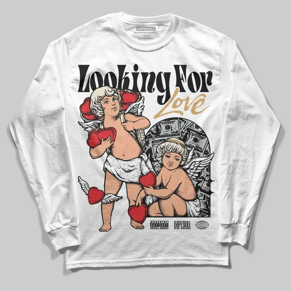 Reverse Metallic 5s DopeSkill Long Sleeve T-Shirt Looking For Love Graphic sold by DopeSkill