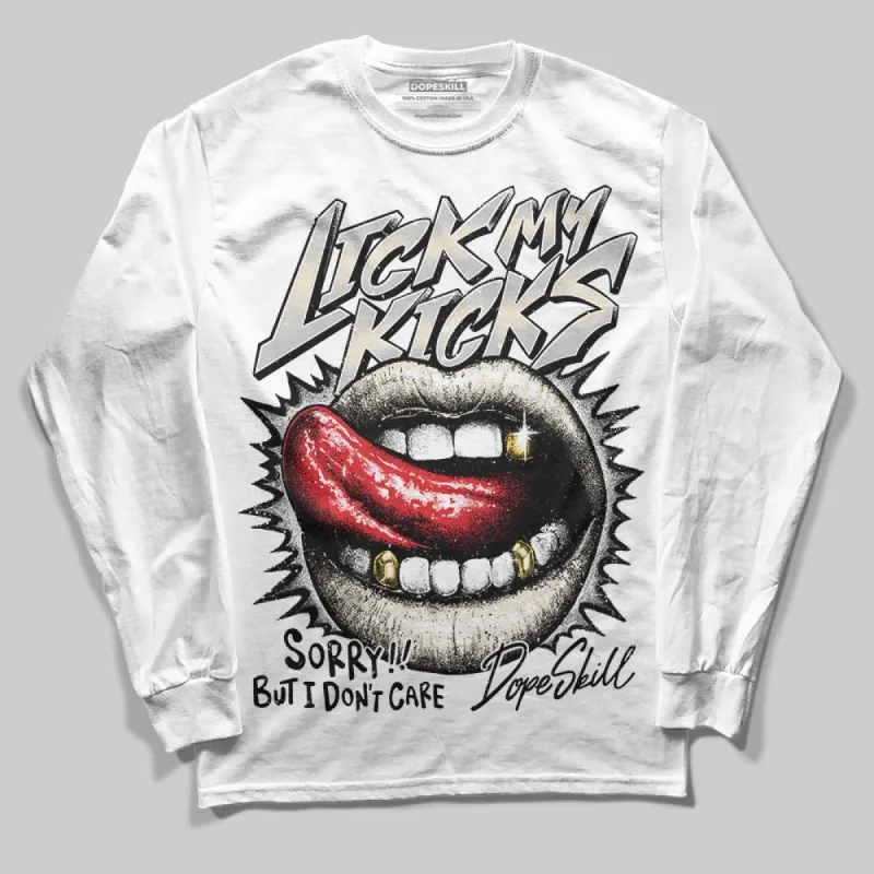 Reverse Metallic 5s DopeSkill Long Sleeve T-Shirt Lick My Kicks Graphic sold by DopeSkill