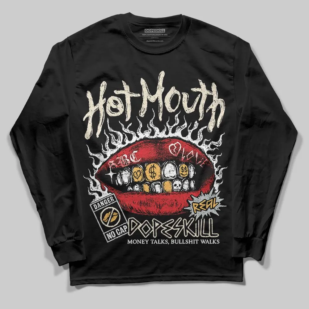 Reverse Metallic 5s DopeSkill Long Sleeve T-Shirt Hot Mouth Graphic sold by DopeSkill product image thumbnail 2