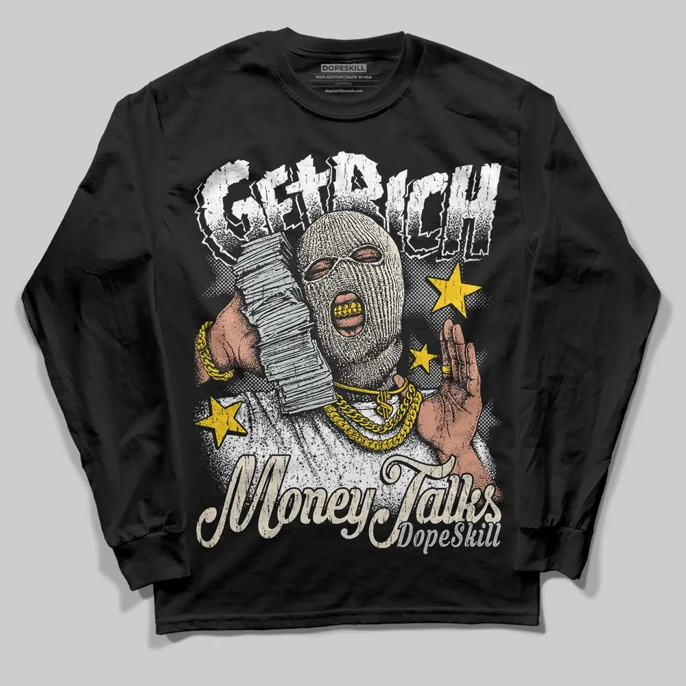 Reverse Metallic 5s DopeSkill Long Sleeve T-Shirt Get Rich Graphic sold by DopeSkill product image thumbnail 2