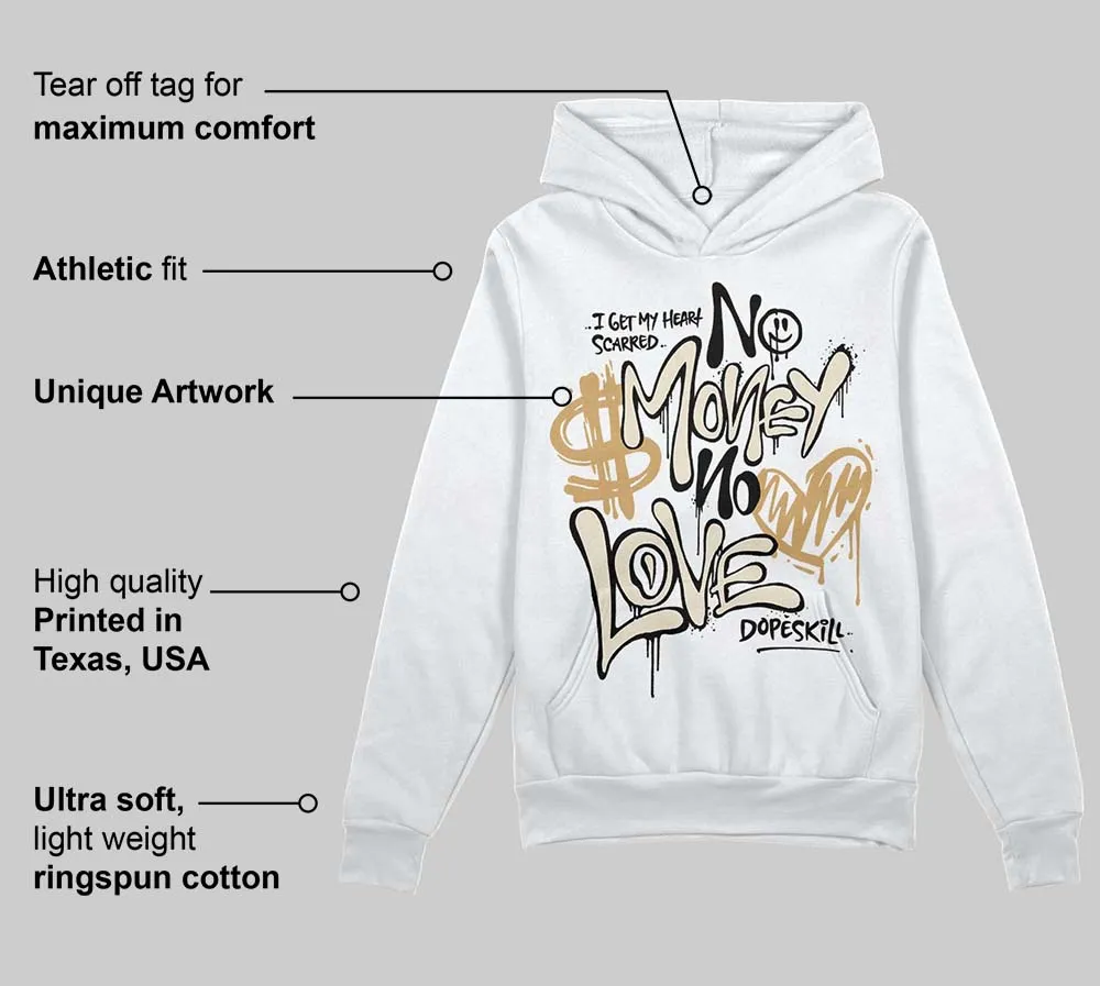 Reverse Metallic 5s DopeSkill Hoodie Sweatshirt No Money No Love Typo Graphic sold by DopeSkill product image thumbnail 3