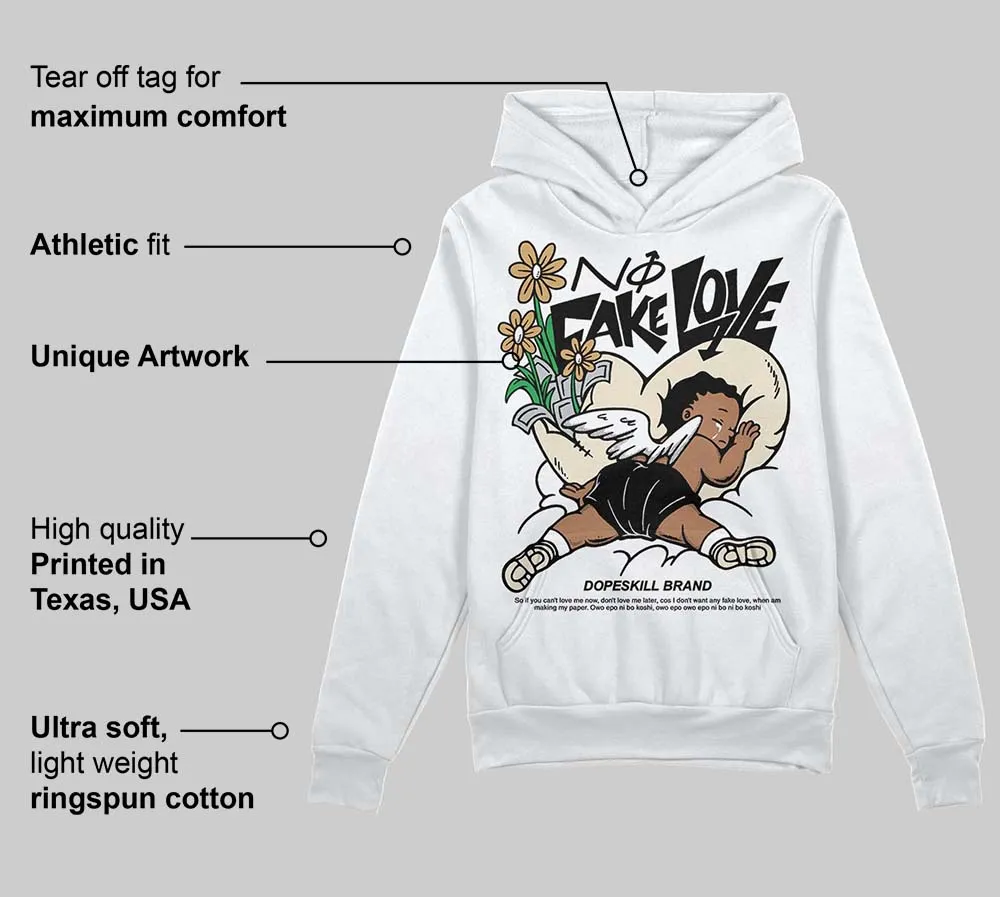 Reverse Metallic 5s DopeSkill Hoodie Sweatshirt No Fake Love Graphic sold by DopeSkill product image thumbnail 3