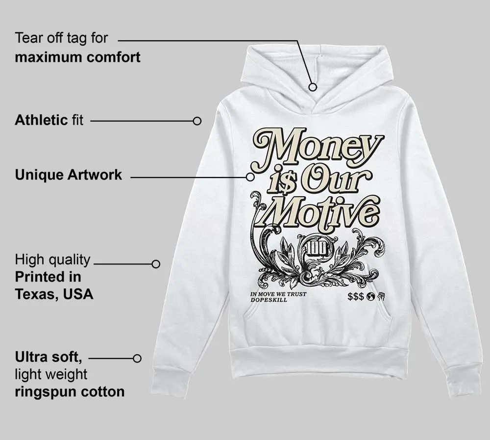 Reverse Metallic 5s DopeSkill Hoodie Sweatshirt Money Is Our Motive Typo Graphic sold by DopeSkill product image thumbnail 3