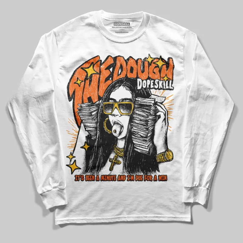 Orange Black White DopeSkill Long Sleeve T-Shirt The Dough Graphic sold by DopeSkill