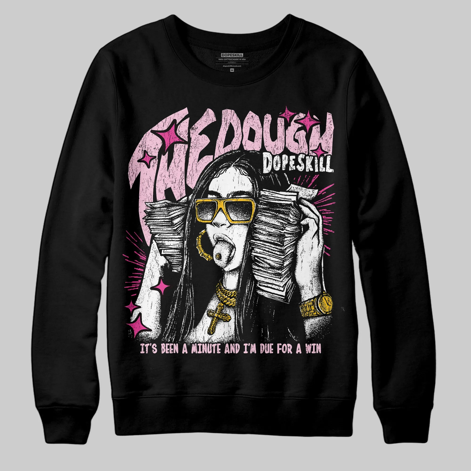 Pink Collection DopeSkill Sweatshirt The Dough Graphic sold by DopeSkill product image thumbnail 2