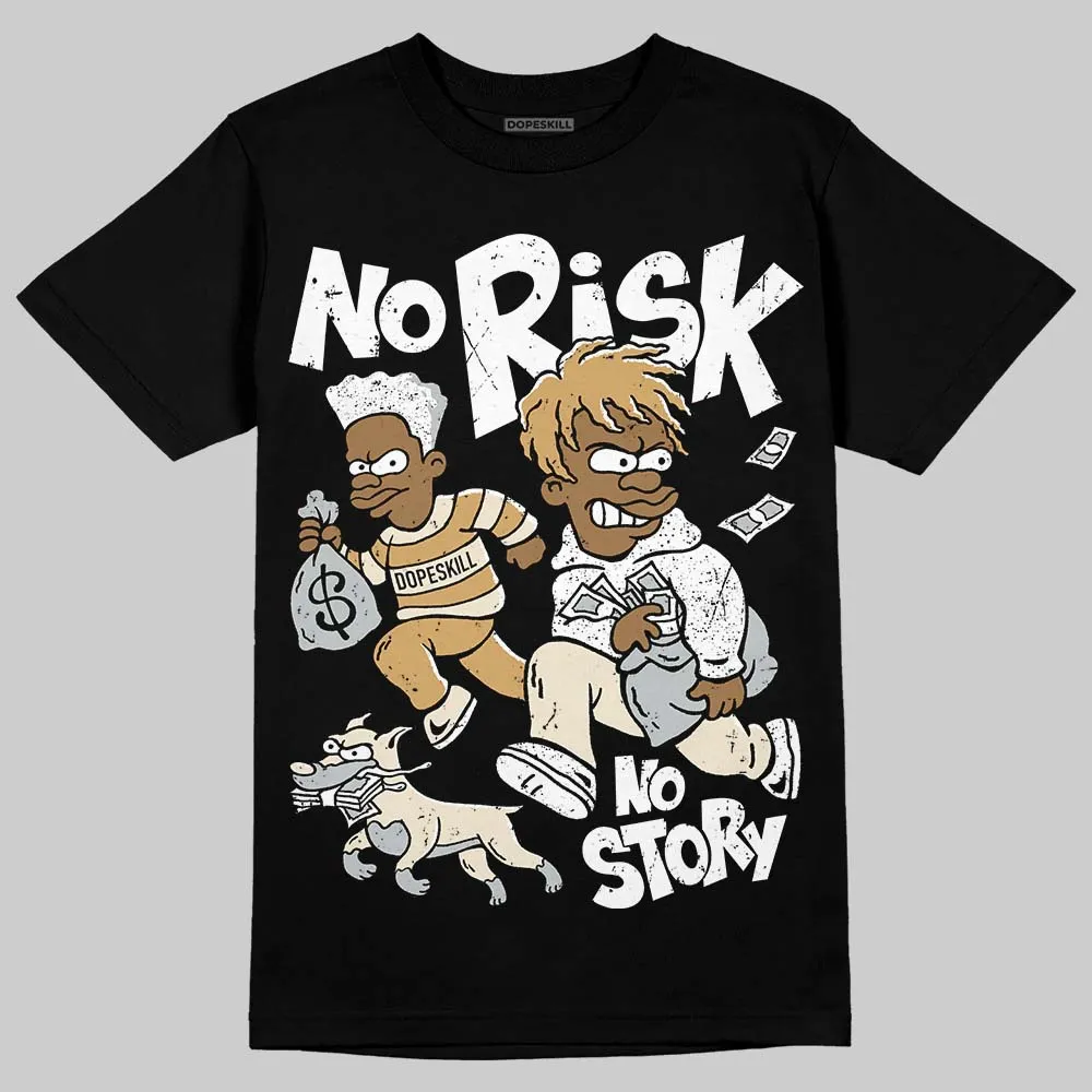 Reverse Metallic 5s DopeSkill T-Shirt No Risk No Story Graphic sold by DopeSkill product image thumbnail 2