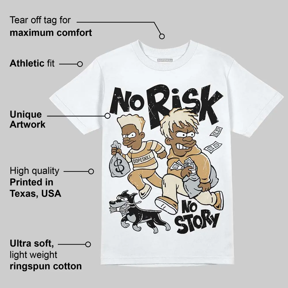 Reverse Metallic 5s DopeSkill T-Shirt No Risk No Story Graphic sold by DopeSkill product image thumbnail 3