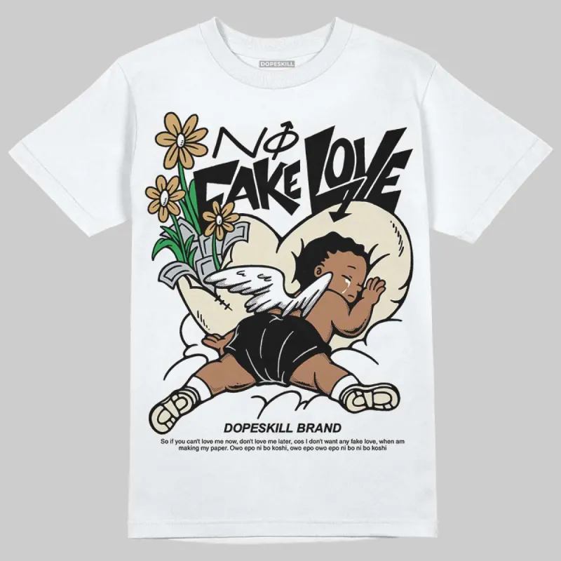 Reverse Metallic 5s DopeSkill T-Shirt No Fake Love Graphic sold by DopeSkill