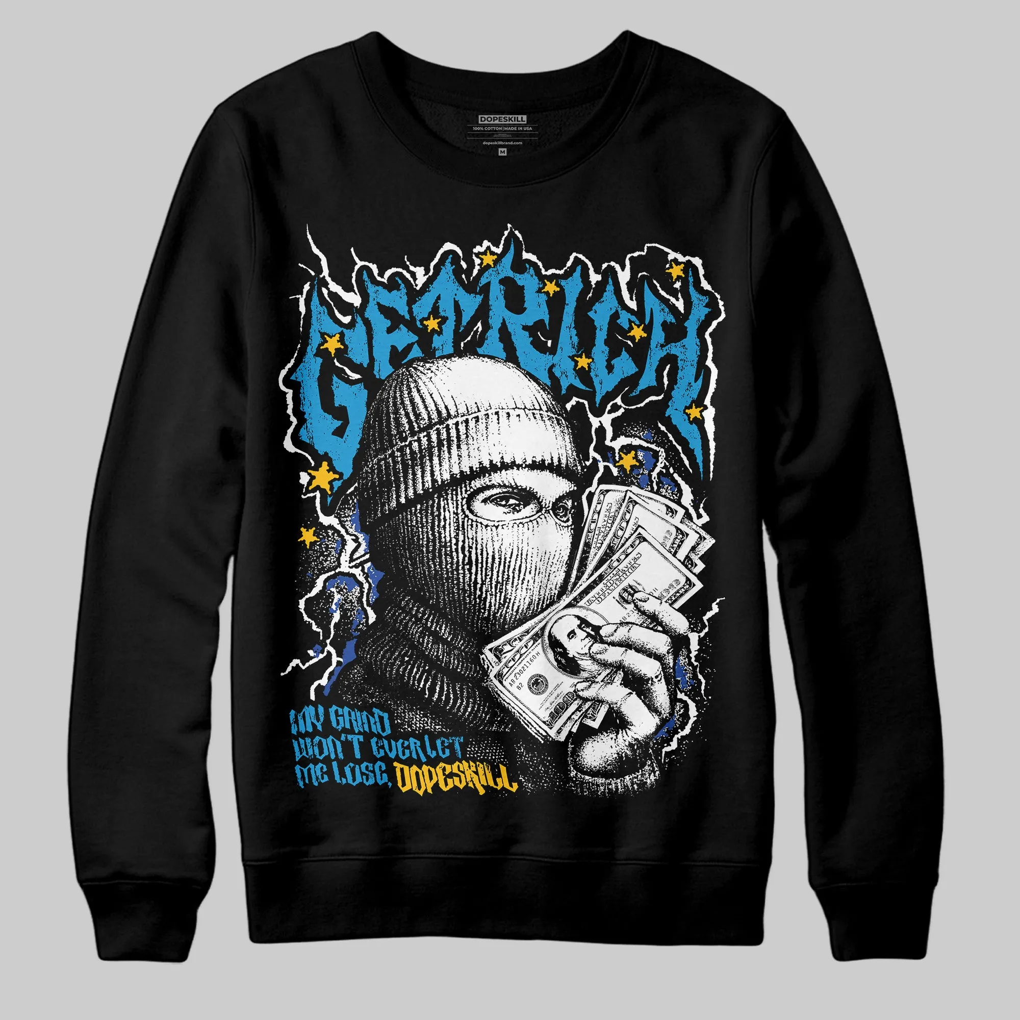 Royal Blue Collection DopeSkill Sweatshirt New Get Rich Graphic sold by DopeSkill product image thumbnail 2