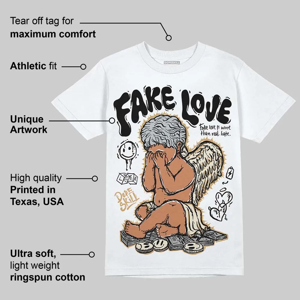 Reverse Metallic 5s DopeSkill T-Shirt New Fake Love Graphic sold by DopeSkill product image thumbnail 3