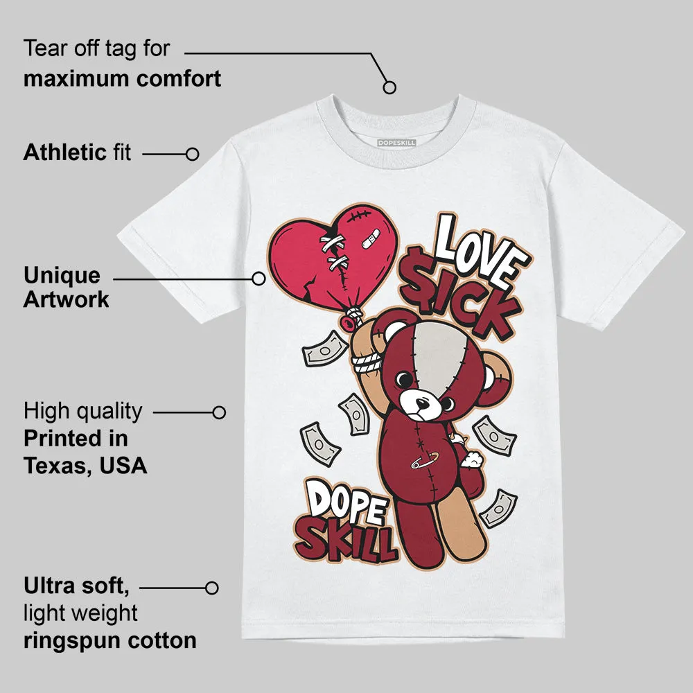 Samba OG Collegiate Burgundy DopeSkill T-Shirt Love Sick Graphic sold by DopeSkill product image thumbnail 3