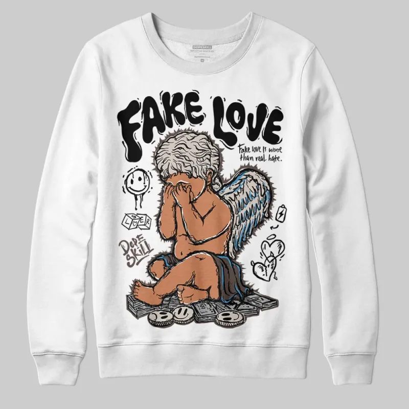 Samba OG White Black Clear Granite 1s DopeSkill Sweatshirt False Love Graphic sold by DopeSkill