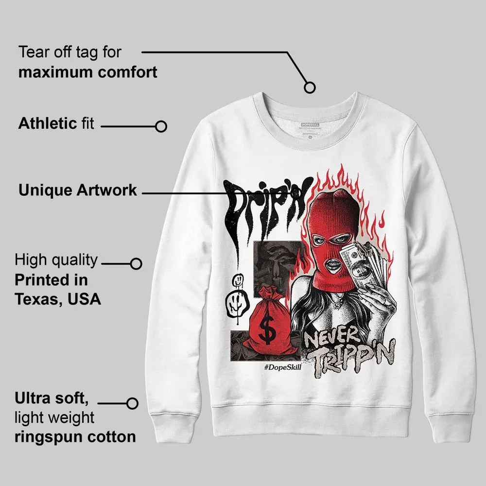 Samba OG White Black Clear Granite 1s DopeSkill Sweatshirt Drip'n Never Tripp'n Graphic sold by DopeSkill product image thumbnail 3