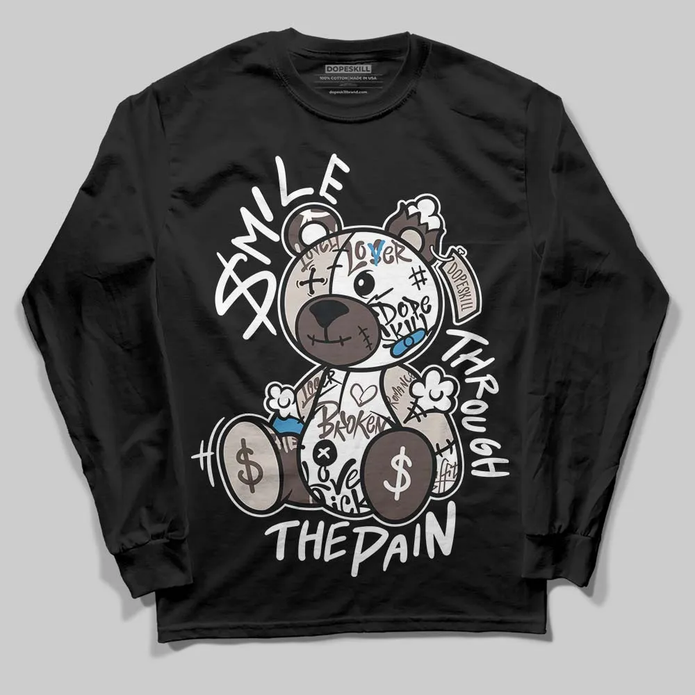 Samba OG White Black Clear Granite DopeSkill Long Sleeve T-Shirt Smile Through The Pain Graphic sold by DopeSkill product image thumbnail 2