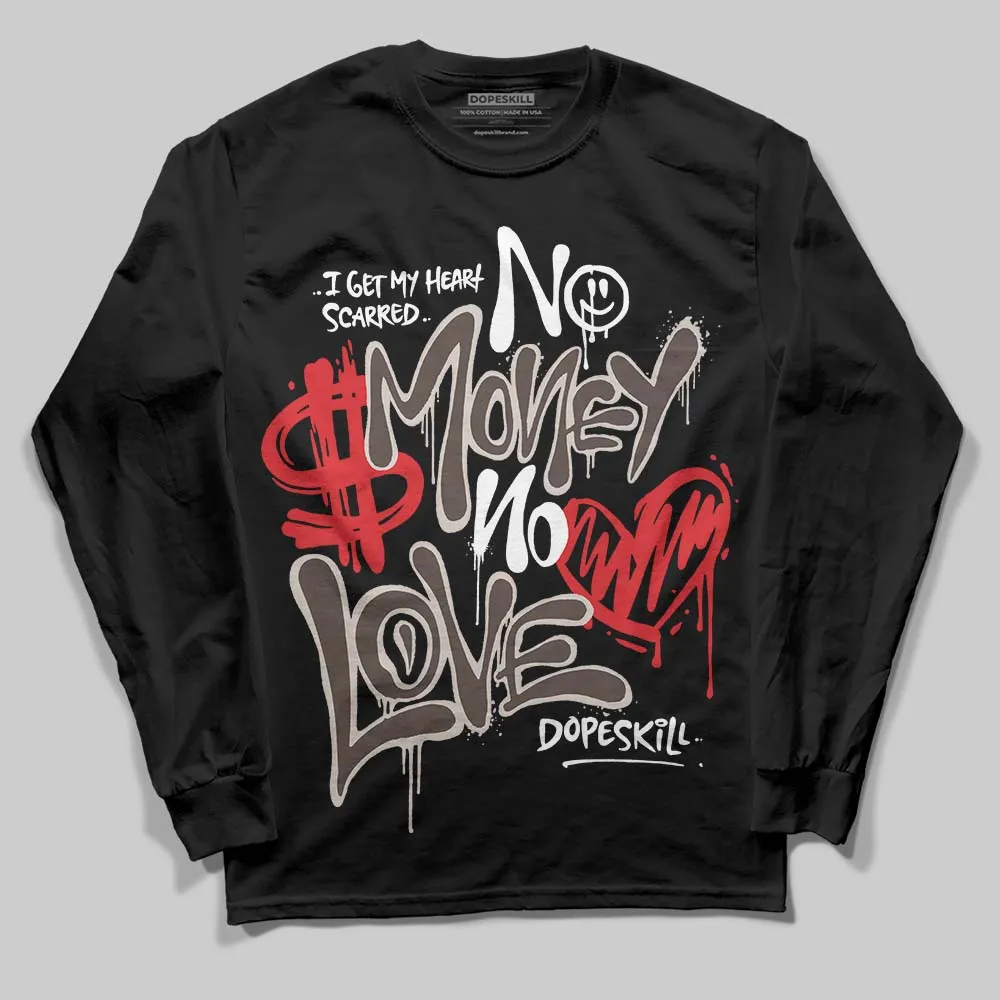 Samba OG White Black Clear Granite DopeSkill Long Sleeve T-Shirt No Money No Love Typo Graphic sold by DopeSkill product image thumbnail 2