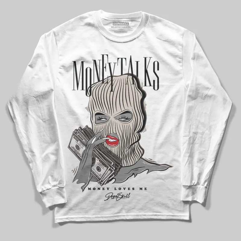 Samba OG White Black Clear Granite DopeSkill Long Sleeve T-Shirt Money Talks Graphic sold by DopeSkill