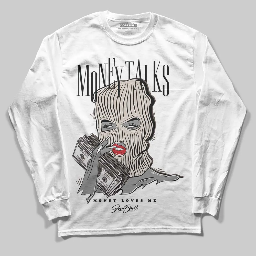 Samba OG White Black Clear Granite DopeSkill Long Sleeve T-Shirt Money Talks Graphic sold by DopeSkill