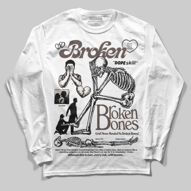 Samba OG White Black Clear Granite DopeSkill Long Sleeve T-Shirt Broken Bones Graphic sold by DopeSkill