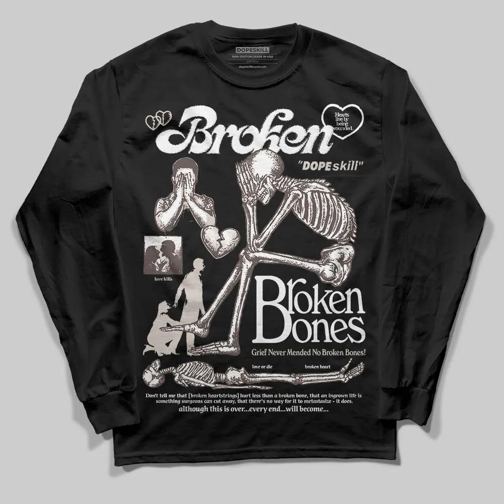 Samba OG White Black Clear Granite DopeSkill Long Sleeve T-Shirt Broken Bones Graphic sold by DopeSkill product image thumbnail 2