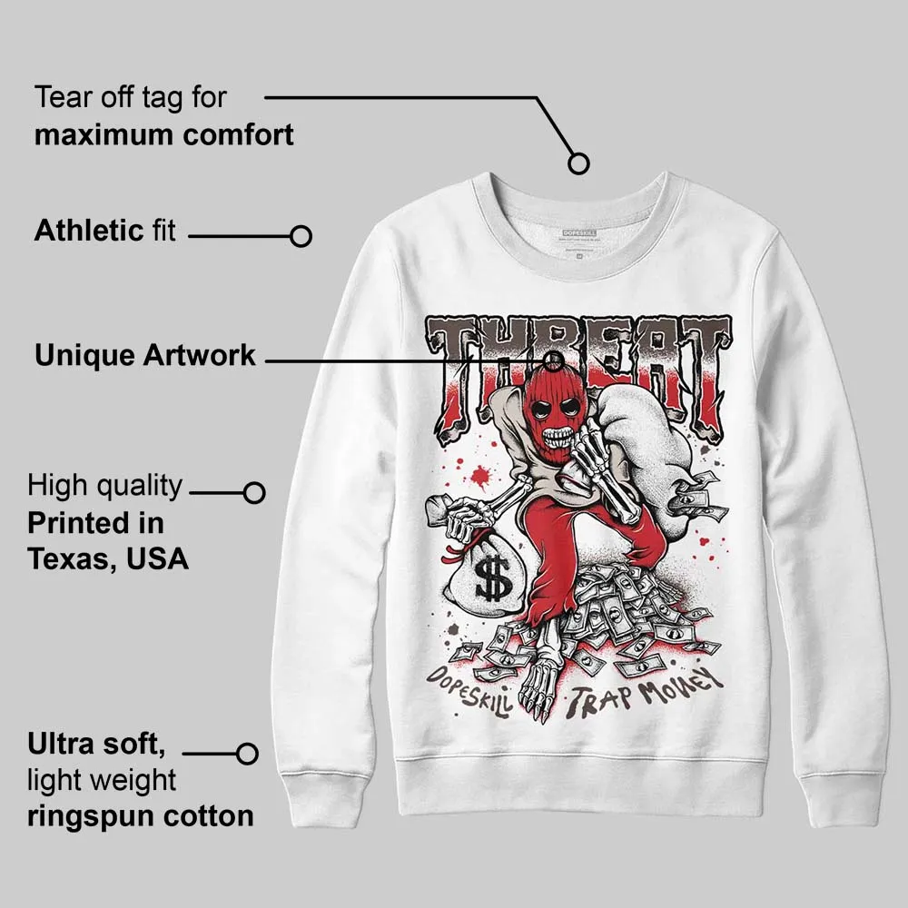 Samba OG White Better Scarlet DopeSkill Sweatshirt Threat Graphic sold by DopeSkill product image thumbnail 4