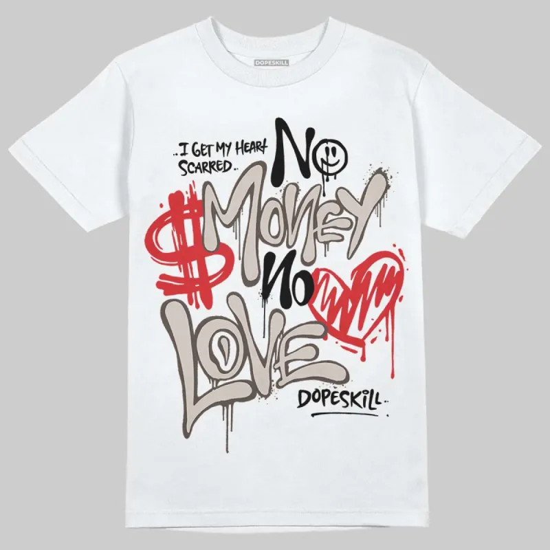 Samba OG White Black Clear Granite DopeSkill T-Shirt No Money No Love Typo Graphic sold by DopeSkill