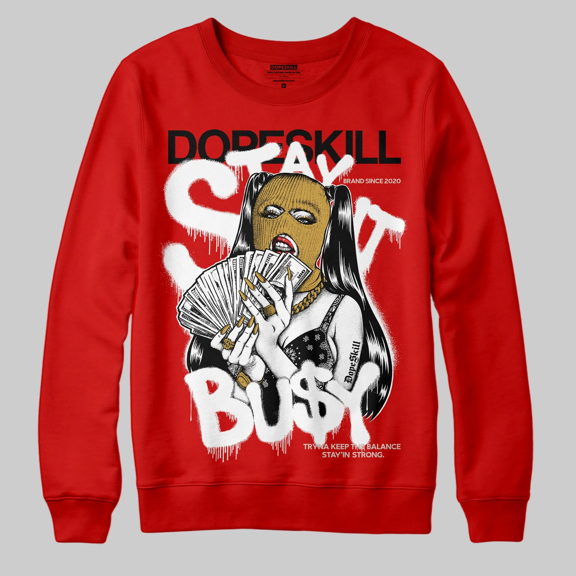 Samba OG White Better Scarlet DopeSkill Sweatshirt Stay It Busy Graphic sold by DopeSkill product image thumbnail 3