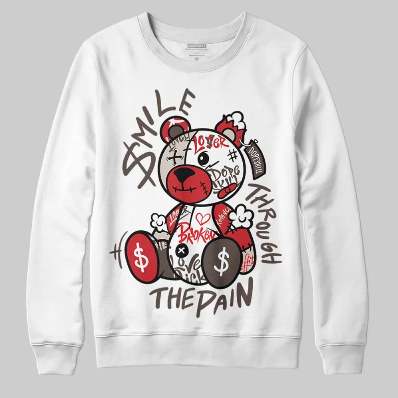 Samba OG White Better Scarlet DopeSkill Sweatshirt Smile Through The Pain Graphic sold by DopeSkill