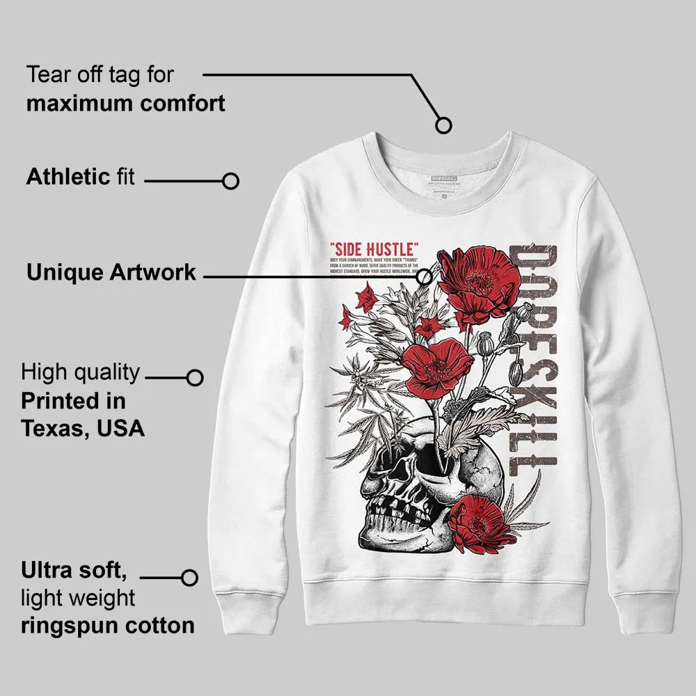Samba OG White Better Scarlet DopeSkill Sweatshirt Side Hustle Graphic sold by DopeSkill product image thumbnail 4