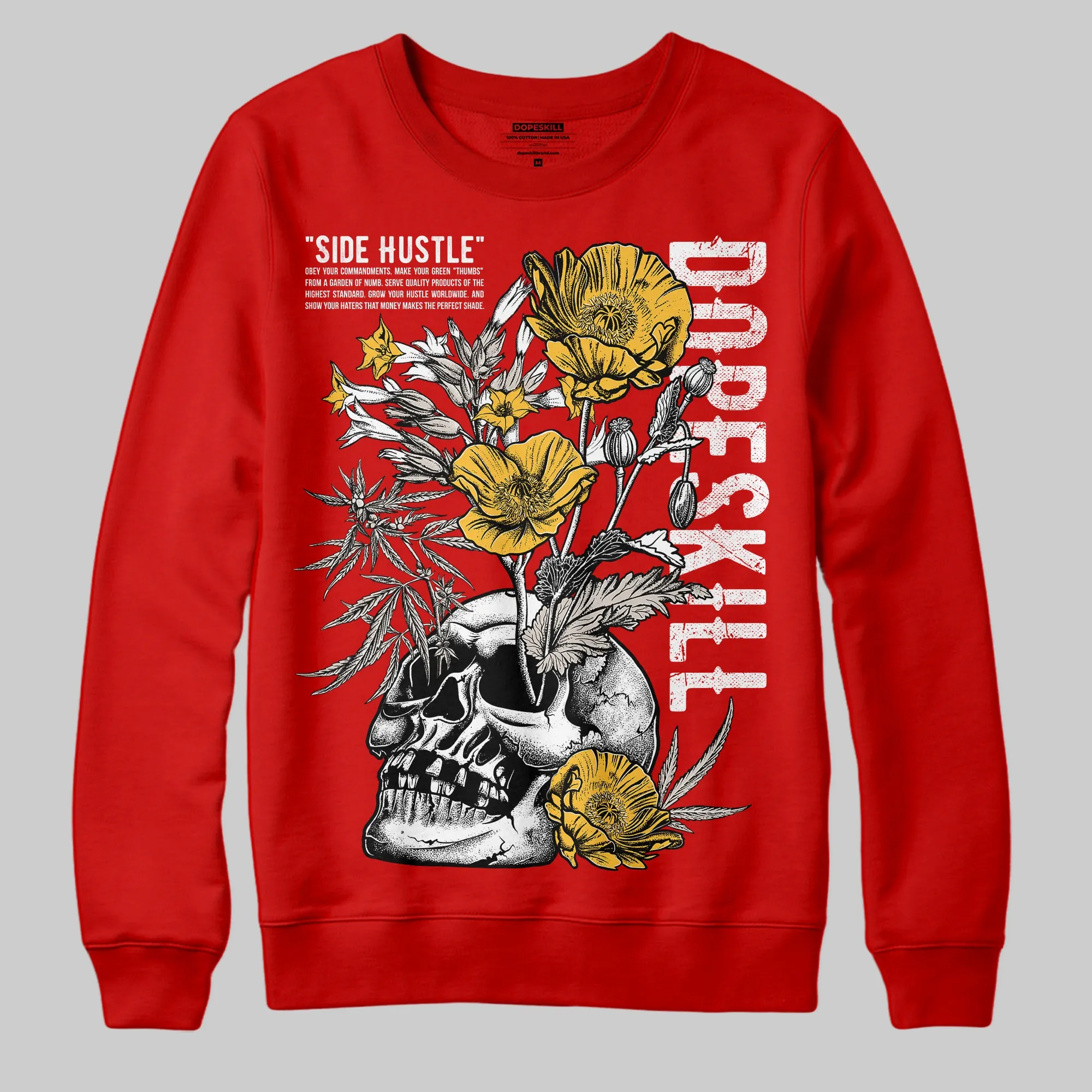 Samba OG White Better Scarlet DopeSkill Sweatshirt Side Hustle Graphic sold by DopeSkill product image thumbnail 3