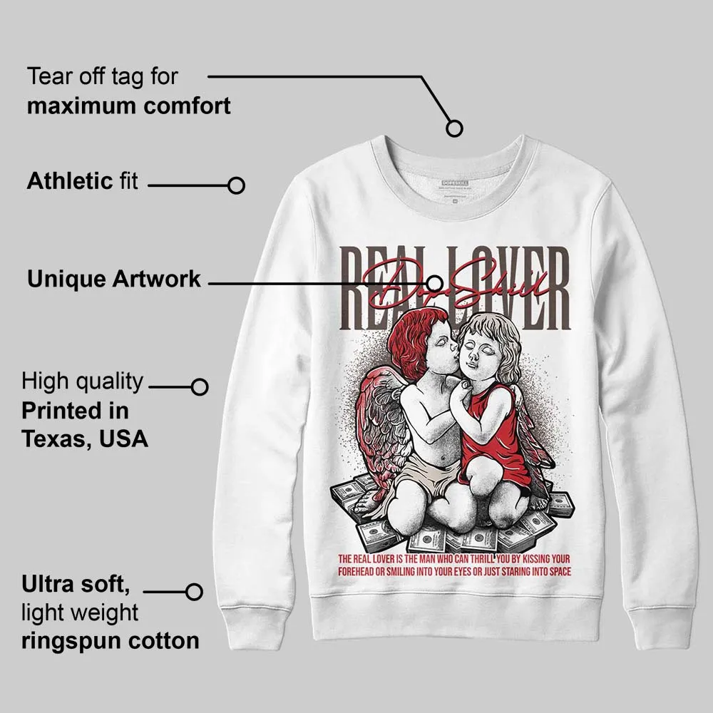Samba OG White Better Scarlet DopeSkill Sweatshirt Real Lover Graphic sold by DopeSkill product image thumbnail 4