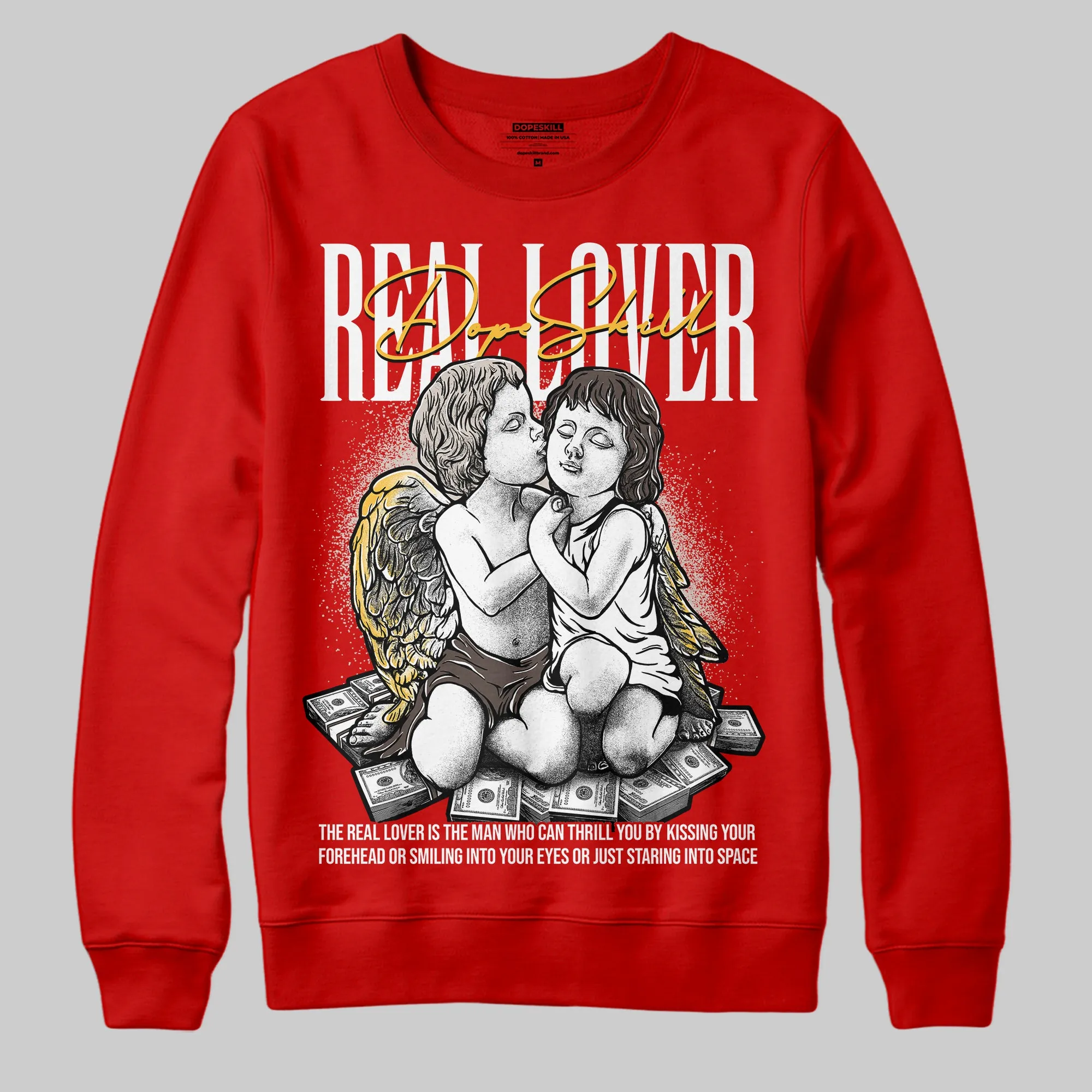 Samba OG White Better Scarlet DopeSkill Sweatshirt Real Lover Graphic sold by DopeSkill product image thumbnail 3