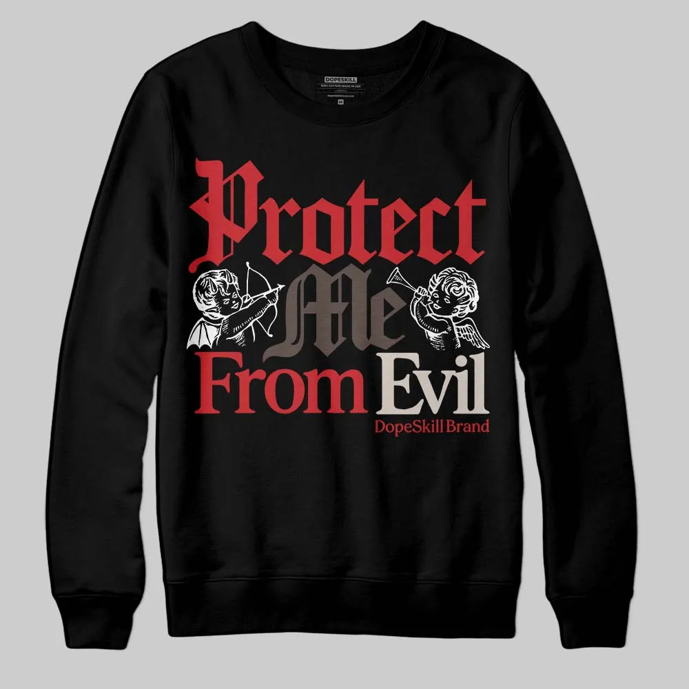 Samba OG White Better Scarlet DopeSkill Sweatshirt Protect Me From Evil Graphic sold by DopeSkill product image thumbnail 2
