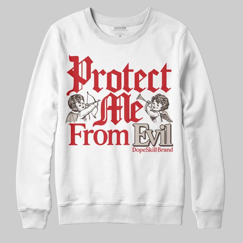Samba OG White Better Scarlet DopeSkill Sweatshirt Protect Me From Evil Graphic sold by DopeSkill