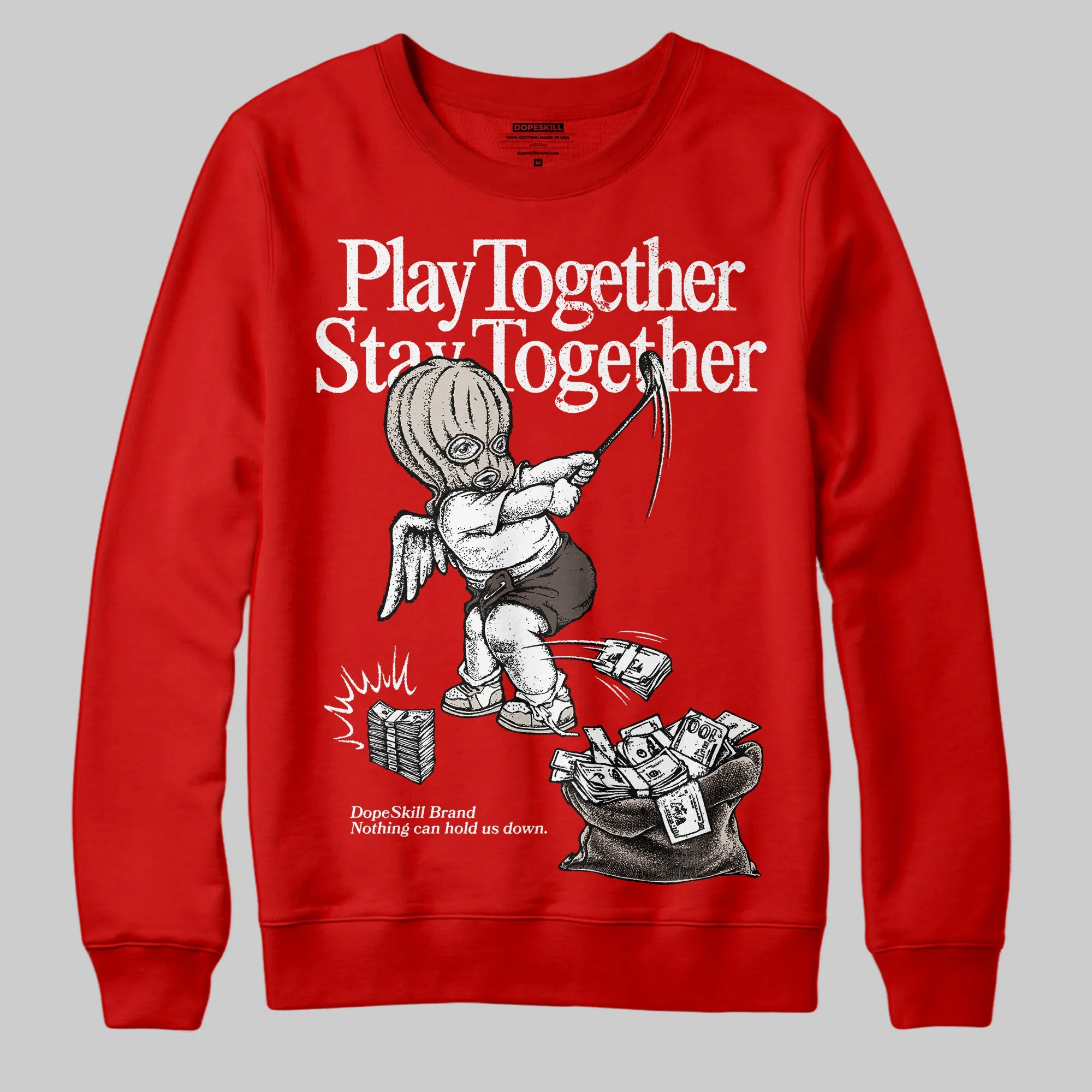 Samba OG White Better Scarlet DopeSkill Sweatshirt Play together, Stay together Graphic sold by DopeSkill product image thumbnail 3