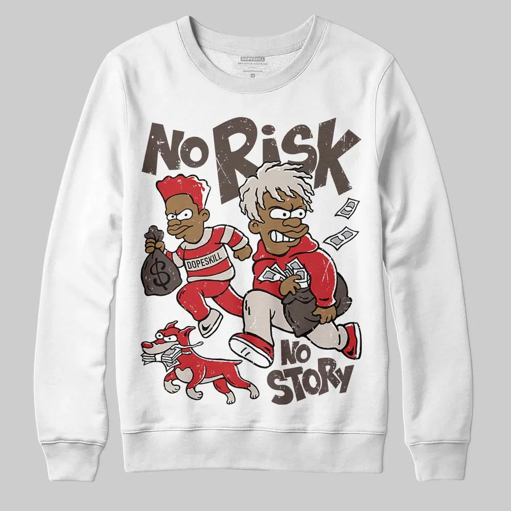 Samba OG White Better Scarlet DopeSkill Sweatshirt No Risk No Story Graphic sold by DopeSkill