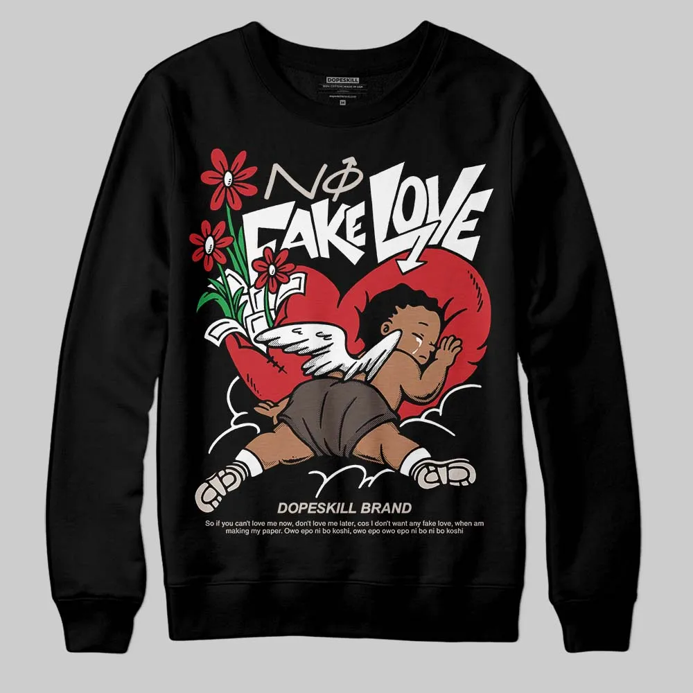 Samba OG White Better Scarlet DopeSkill Sweatshirt No Fake Love Graphic sold by DopeSkill product image thumbnail 2