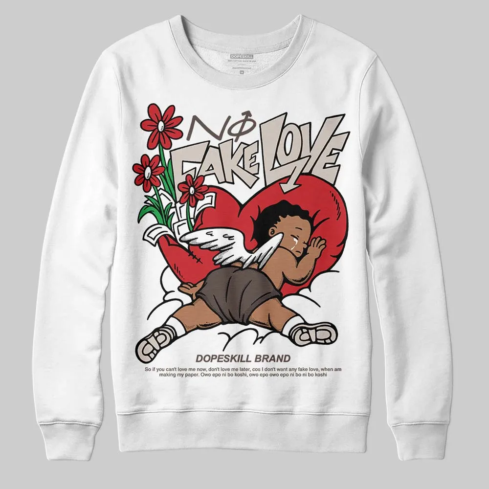 Samba OG White Better Scarlet DopeSkill Sweatshirt No Fake Love Graphic sold by DopeSkill