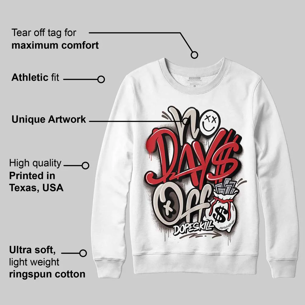 Samba OG White Better Scarlet DopeSkill Sweatshirt No Days Off Graphic sold by DopeSkill product image thumbnail 4