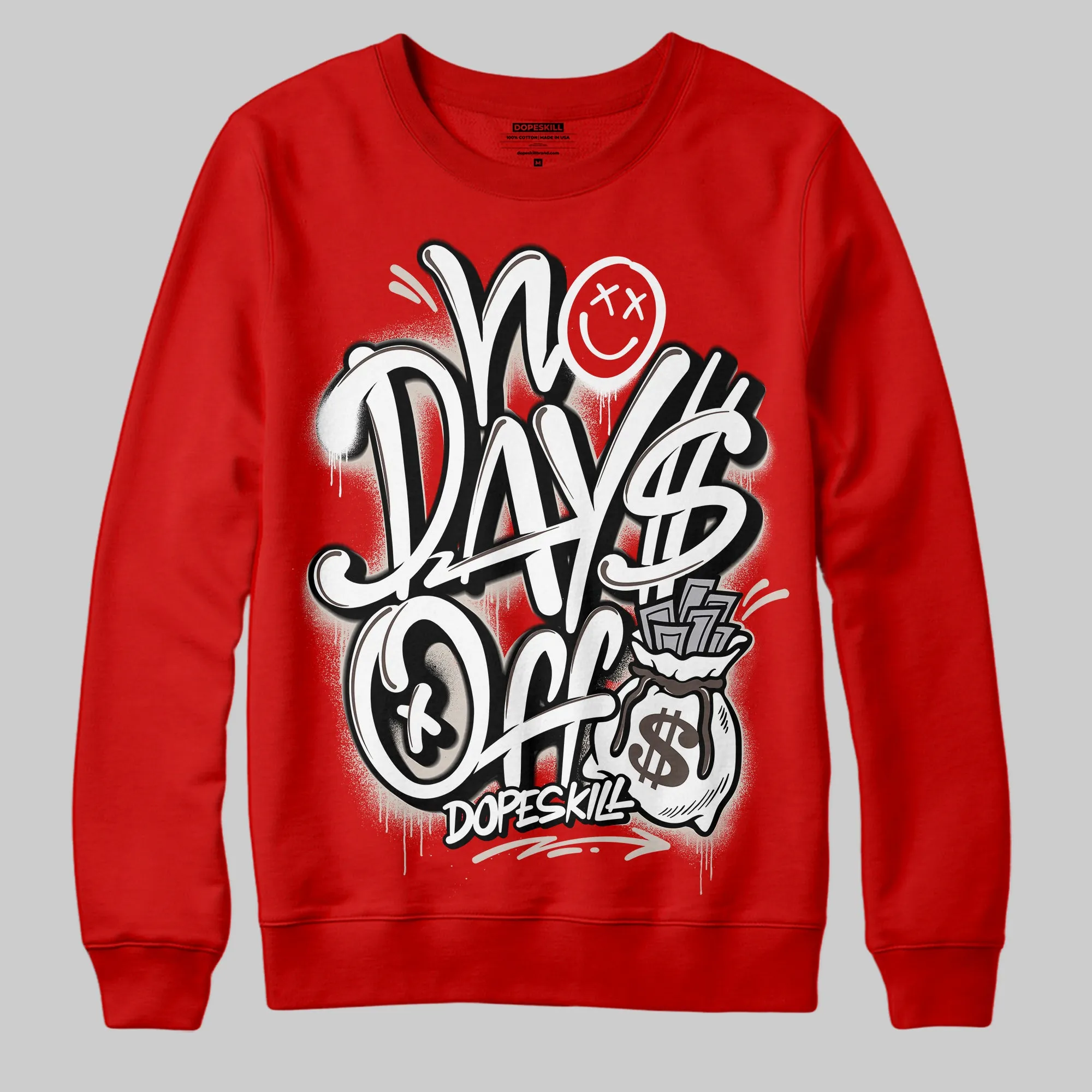 Samba OG White Better Scarlet DopeSkill Sweatshirt No Days Off Graphic sold by DopeSkill product image thumbnail 3