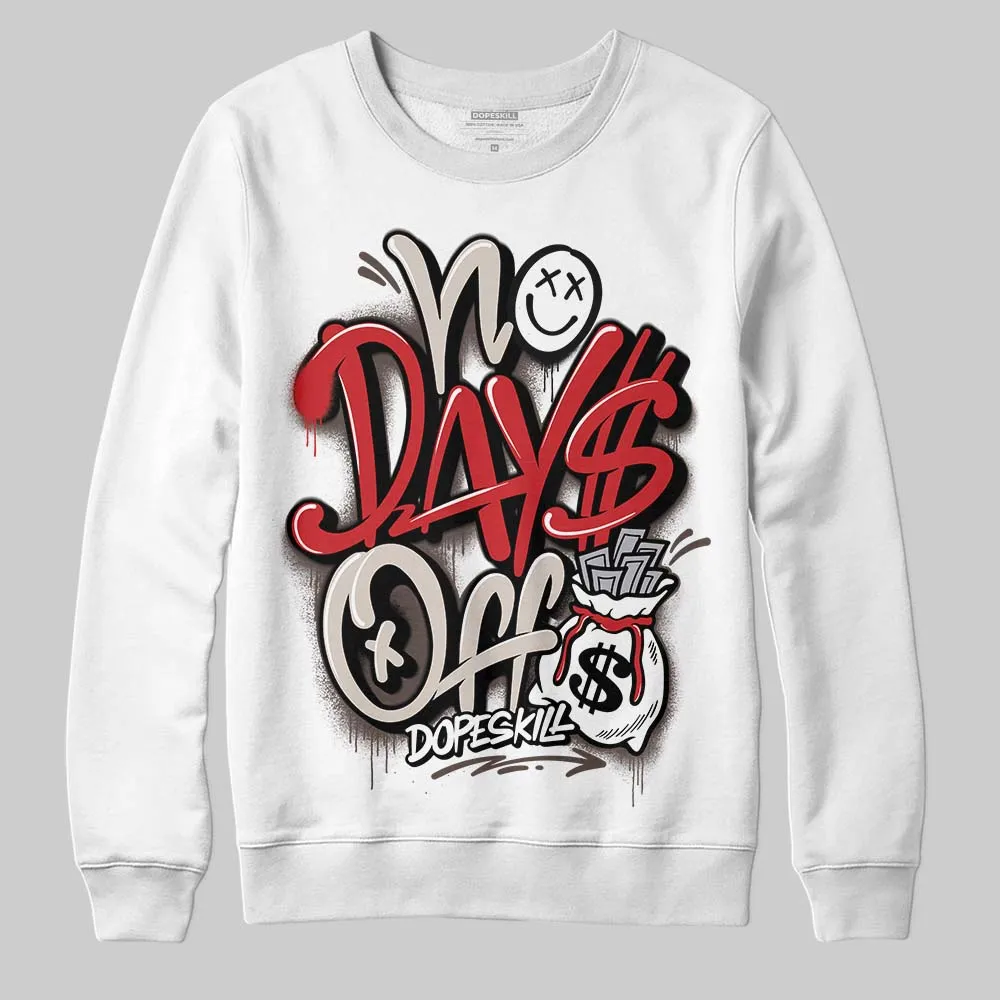 Samba OG White Better Scarlet DopeSkill Sweatshirt No Days Off Graphic sold by DopeSkill