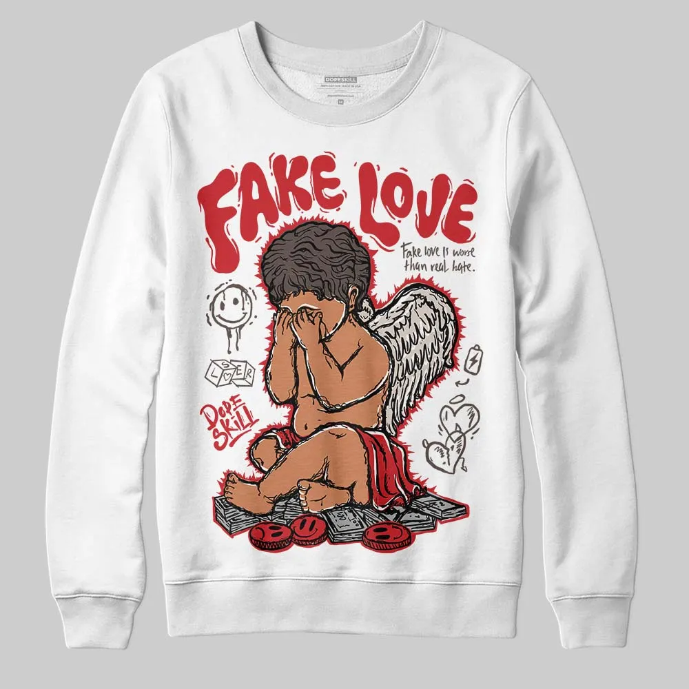 Samba OG White Better Scarlet DopeSkill Sweatshirt False Love Graphic sold by DopeSkill