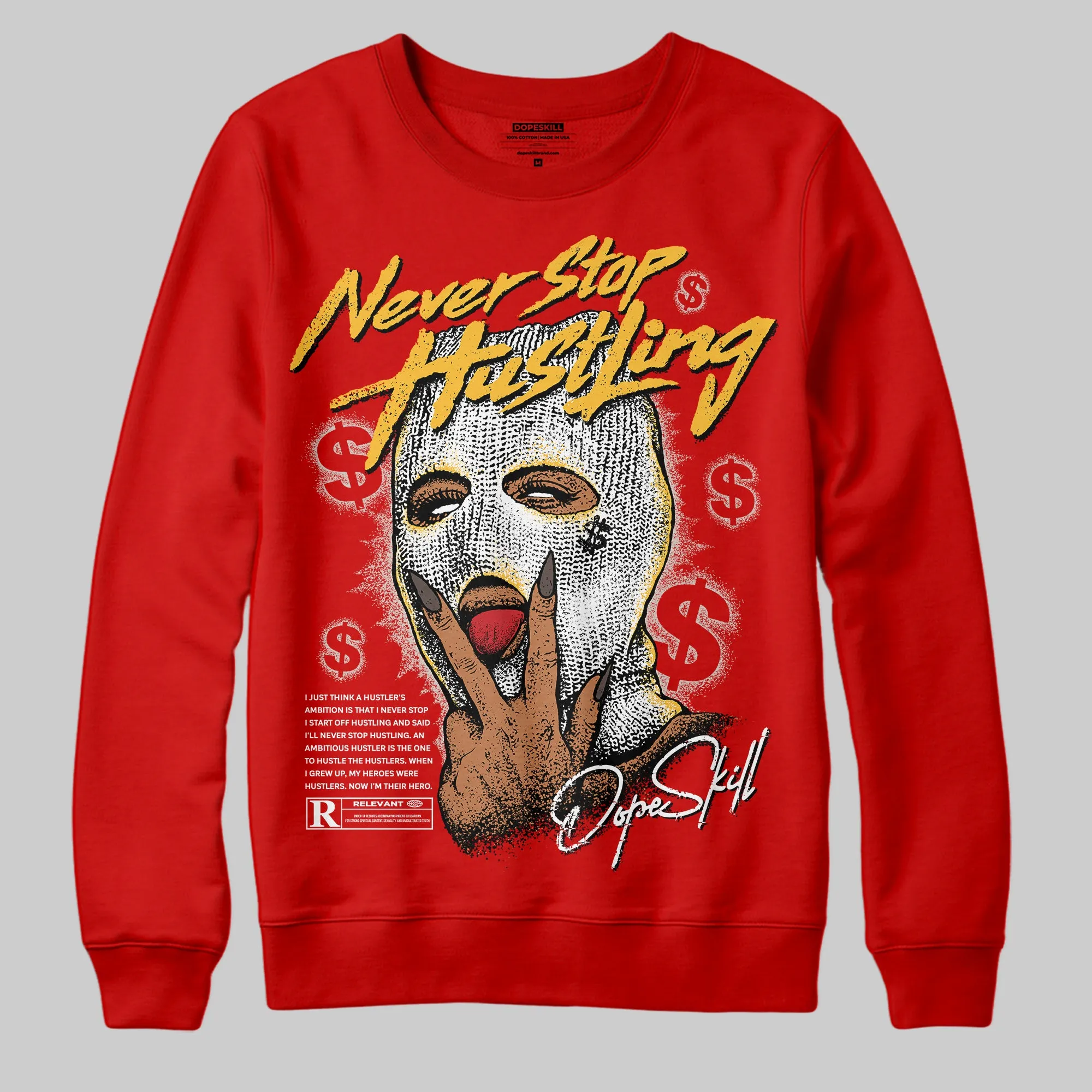 Samba OG White Better Scarlet DopeSkill Sweatshirt Never Stop Hustling Graphic sold by DopeSkill product image thumbnail 3