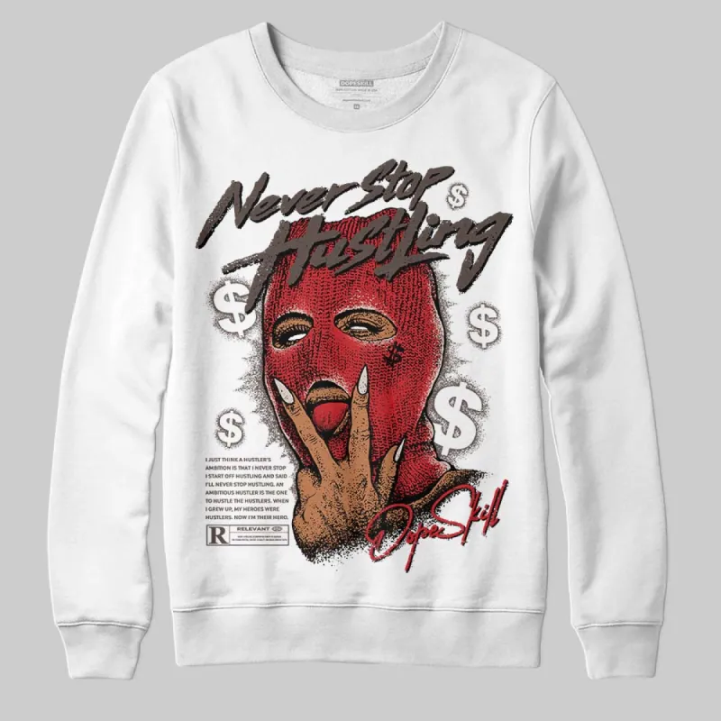 Samba OG White Better Scarlet DopeSkill Sweatshirt Never Stop Hustling Graphic sold by DopeSkill
