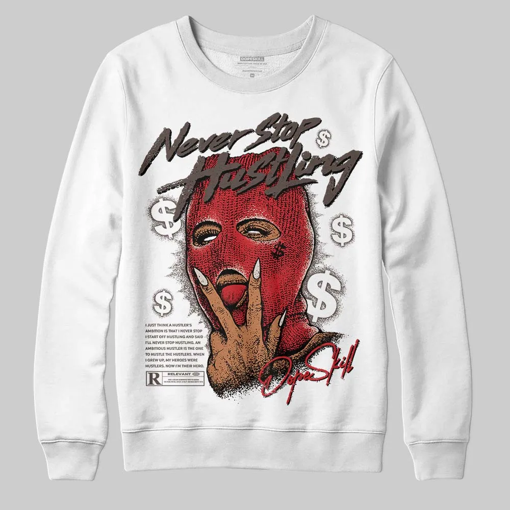 Samba OG White Better Scarlet DopeSkill Sweatshirt Never Stop Hustling Graphic sold by DopeSkill